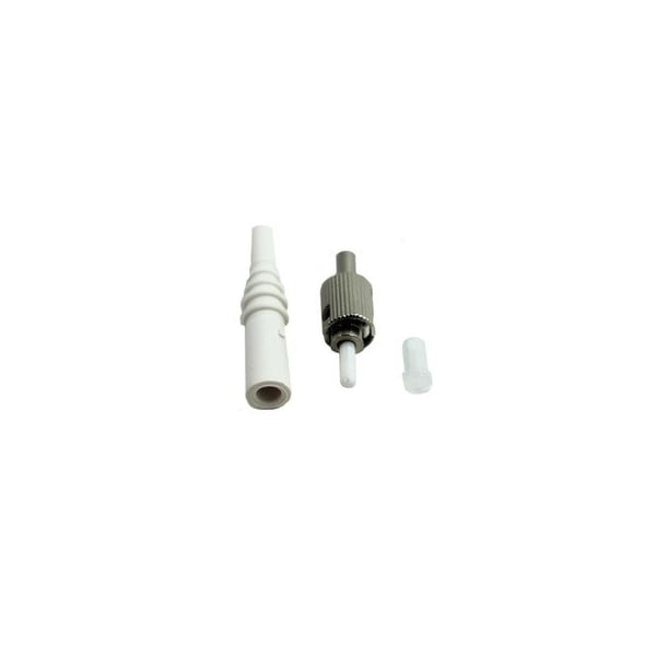 Cable Wholesale ST/UPC Singlemode 126um Zirconia Ferrule Epoxy Connector 3.00mm Boot, 100 Pack 30F1-222HD - main